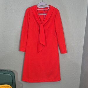 Gorgeous Vintage Orange-Red Women's Dress